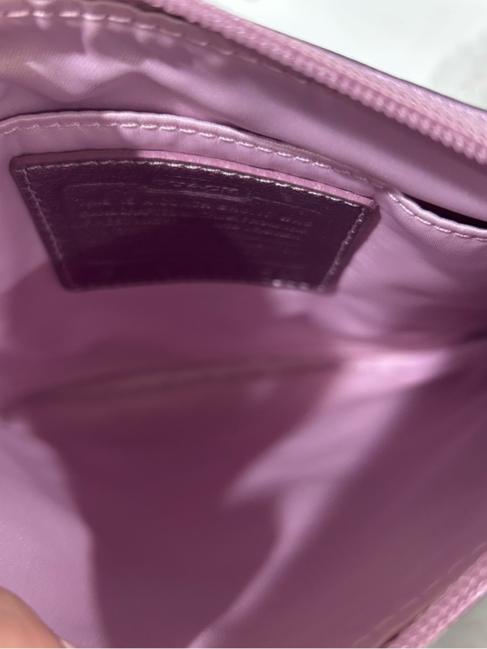 Rare Coach Pink & Purple Leather Crossbody - Picture 8 of 9